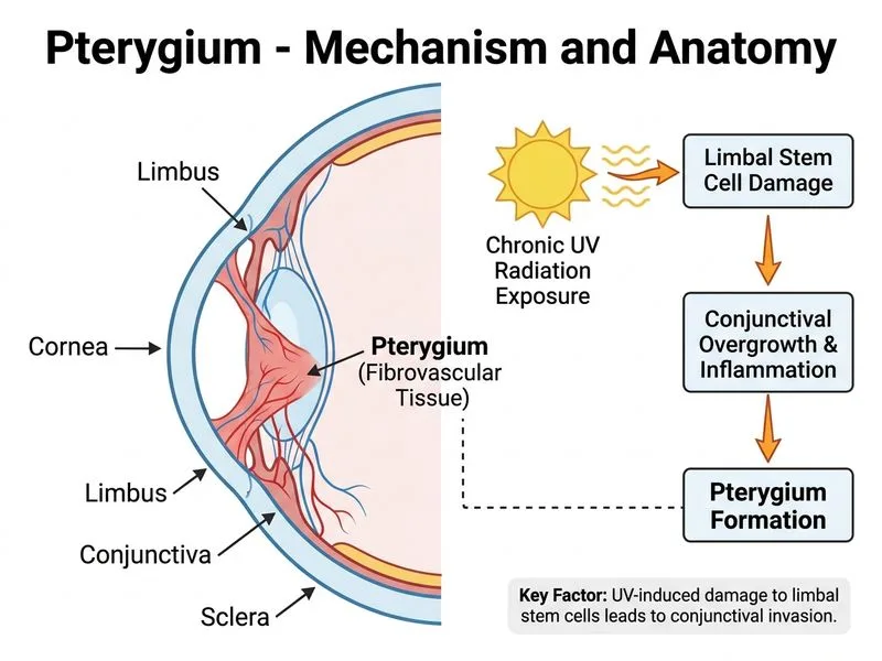 Pterygium diagram