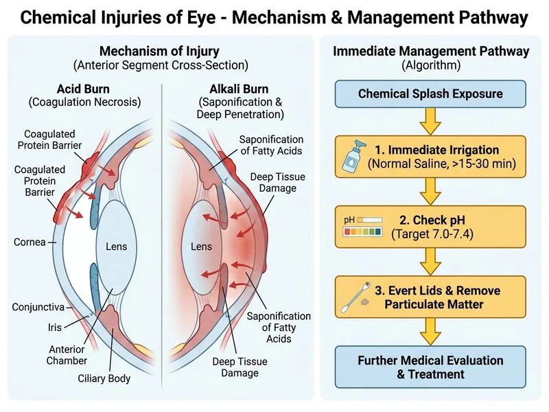 Chemical Injuries of Eye diagram