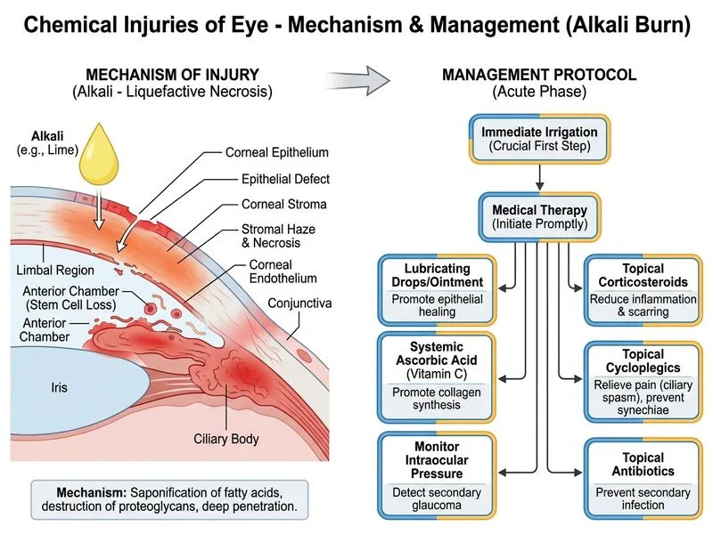 Chemical Injuries of Eye diagram