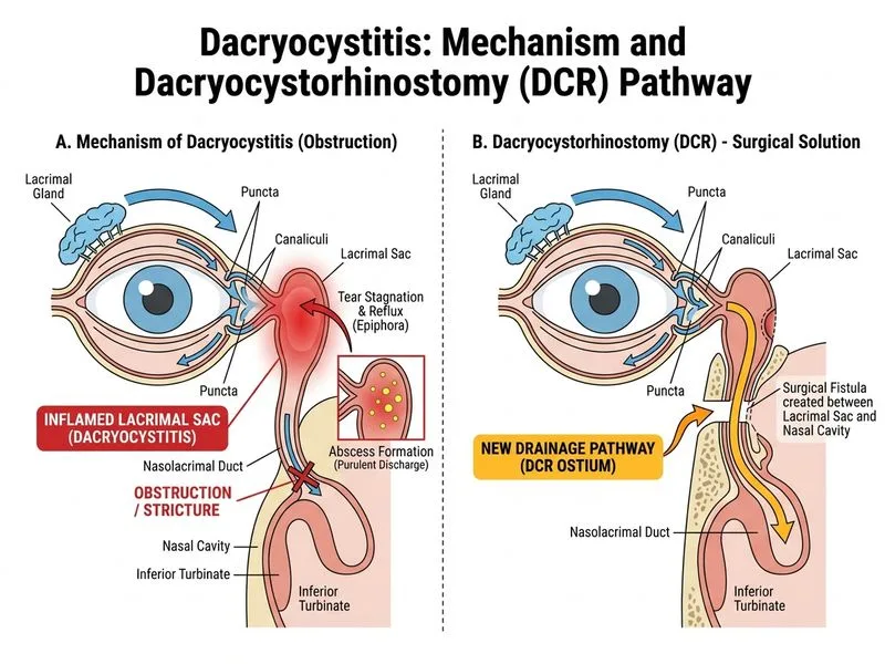 Dacryocystitis diagram
