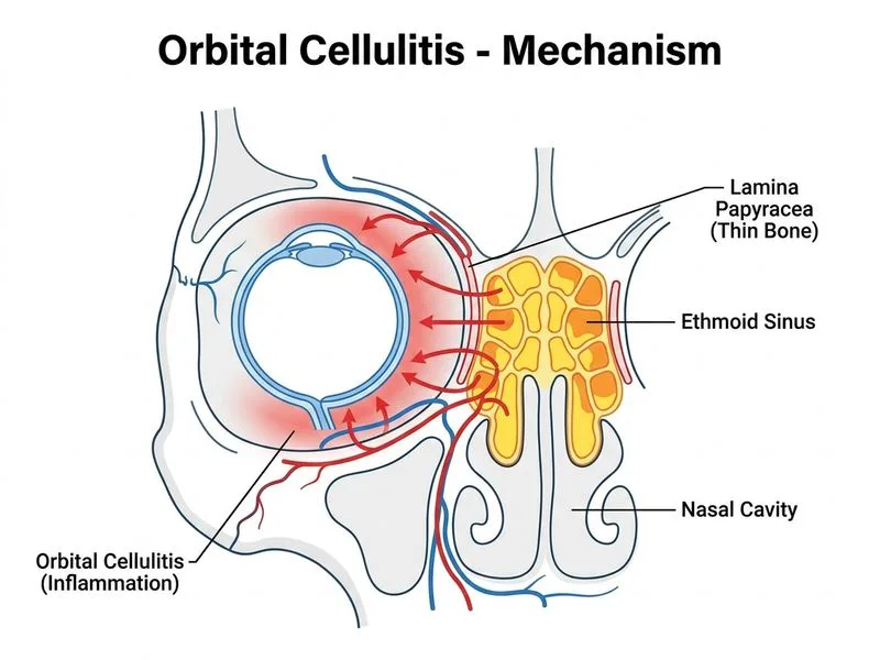 Orbital Cellulitis diagram