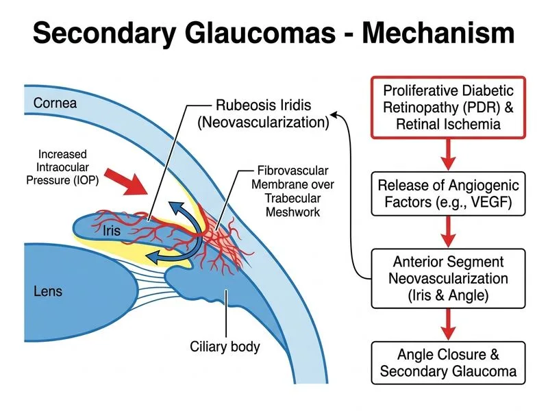 Secondary Glaucomas diagram