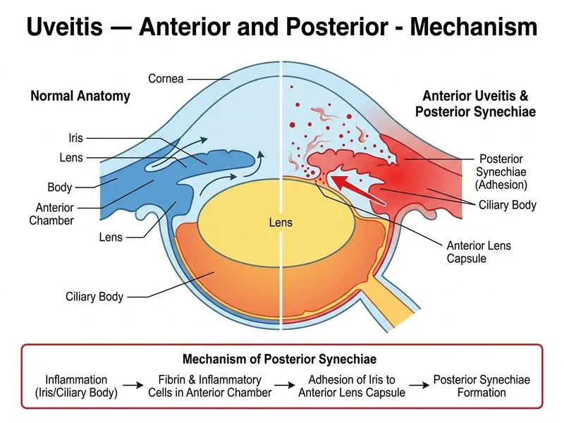 Uveitis — Anterior and Posterior diagram