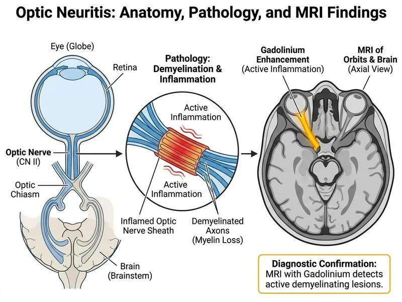 Optic Neuritis diagram