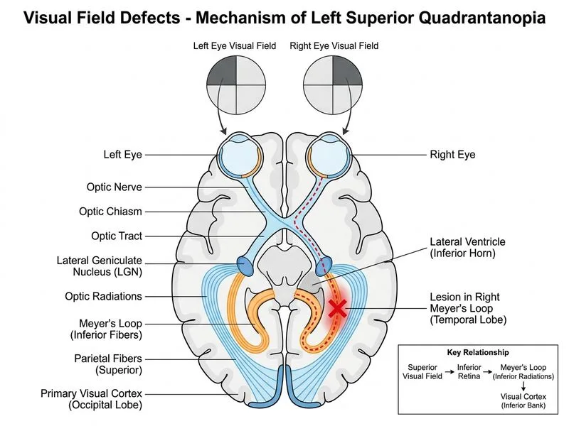 Visual Field Defects diagram