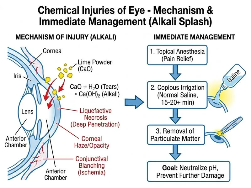 Chemical Injuries of Eye diagram