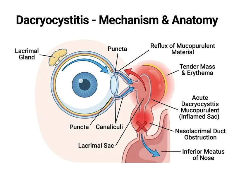 Dacryocystitis diagram
