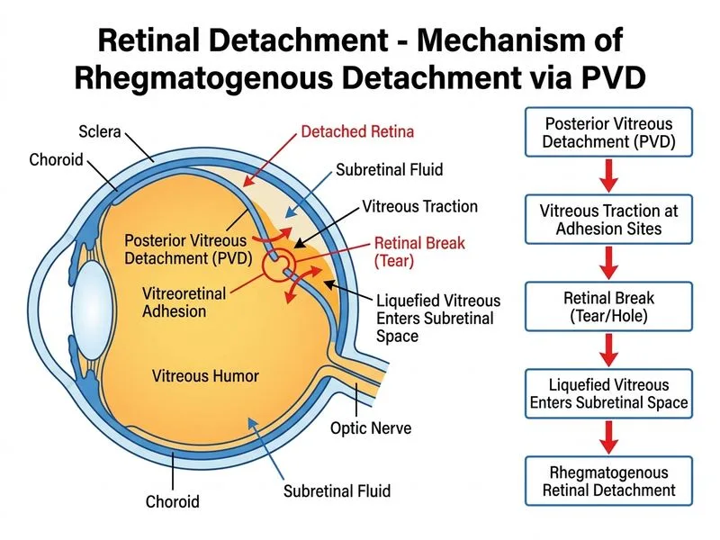 Retinal Detachment diagram