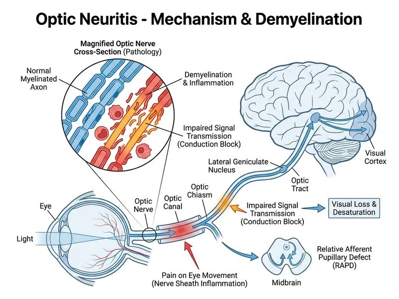 Optic Neuritis diagram