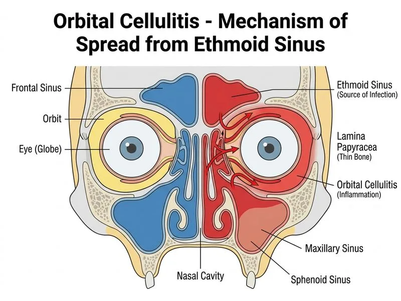 Orbital Cellulitis diagram