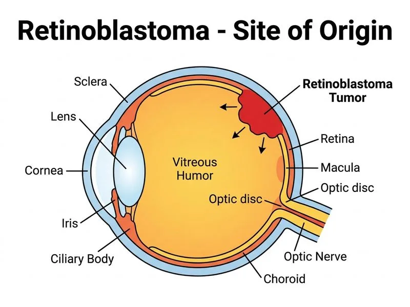 Retinoblastoma diagram