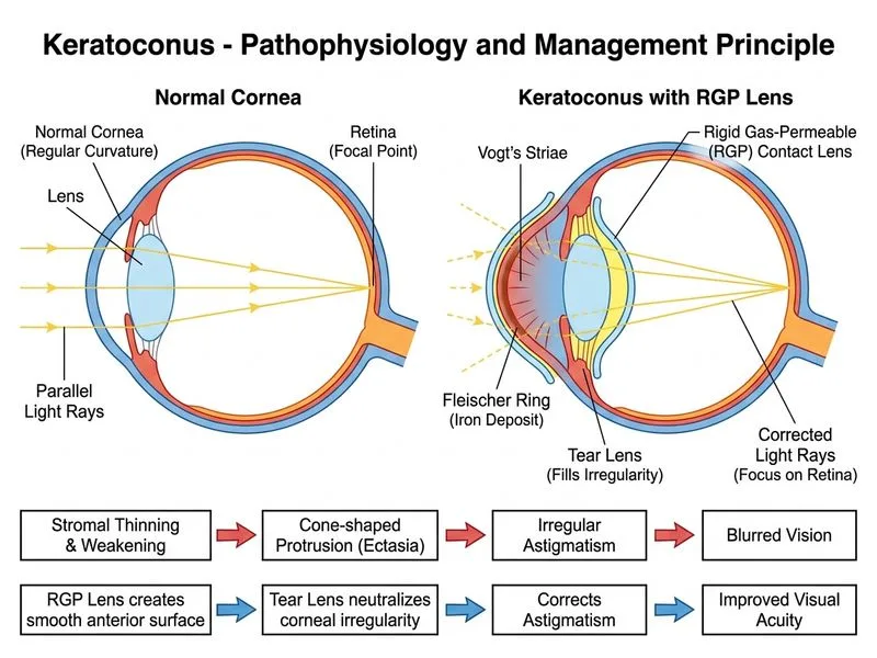Keratoconus diagram