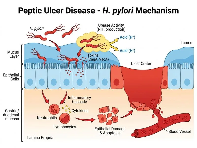 Peptic Ulcer Disease diagram