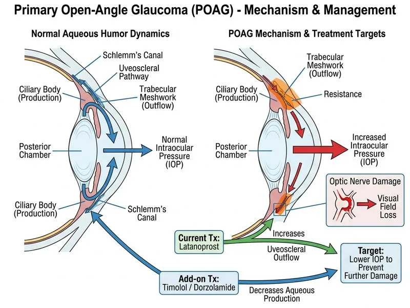 Primary Open-Angle Glaucoma diagram