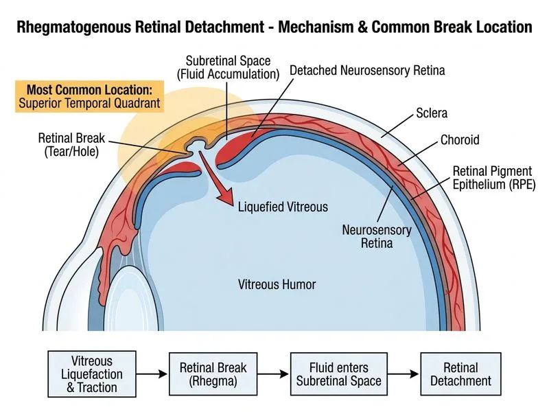 Retinal Detachment diagram