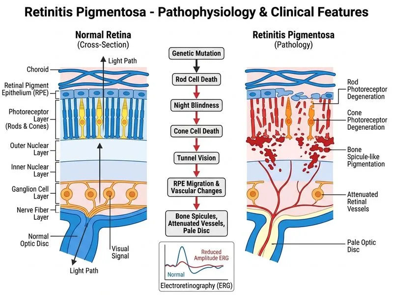 Retinitis Pigmentosa diagram