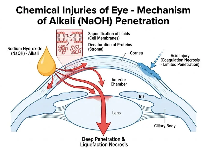 Chemical Injuries of Eye diagram