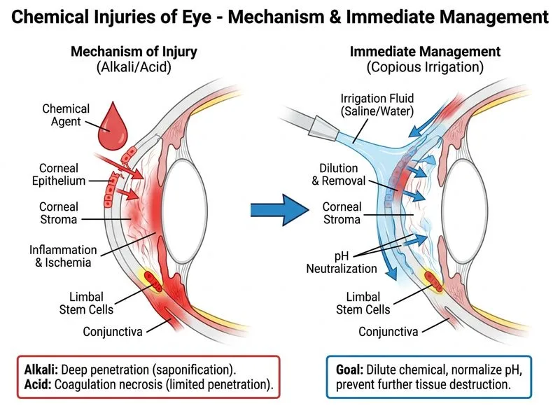 Chemical Injuries of Eye diagram