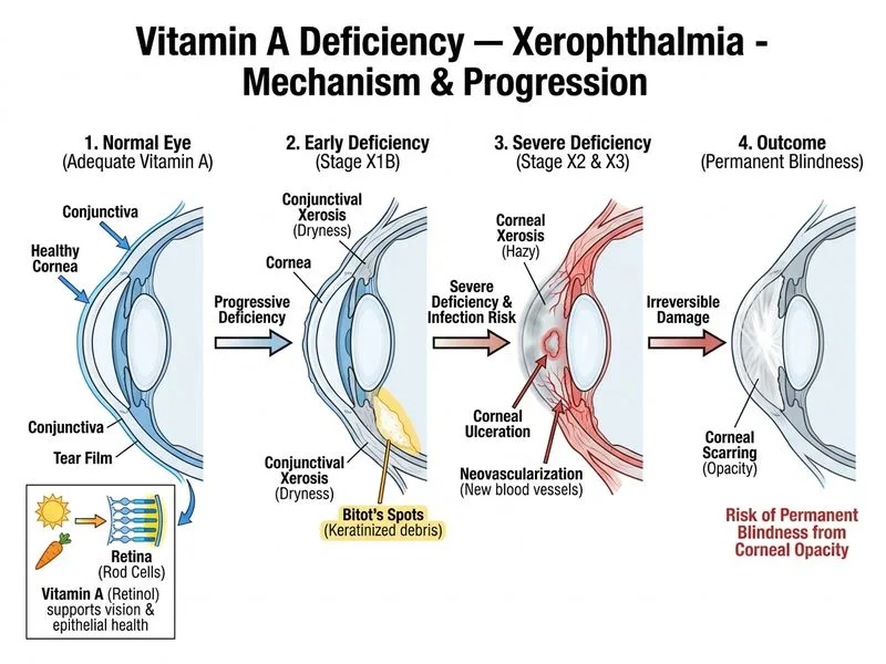 Vitamin A Deficiency — Xerophthalmia diagram