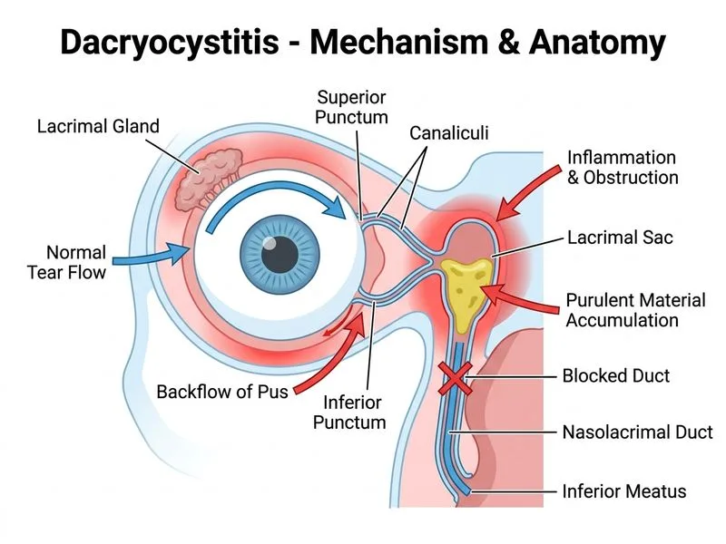 Dacryocystitis diagram