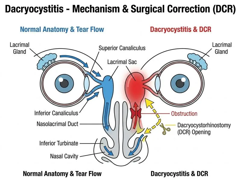 Dacryocystitis diagram