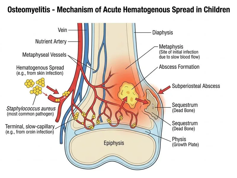 Osteomyelitis diagram