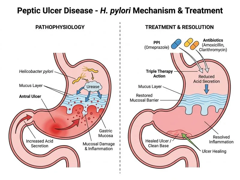 Peptic Ulcer Disease diagram