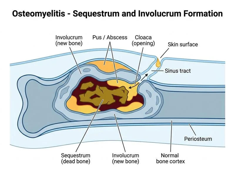 Osteomyelitis diagram