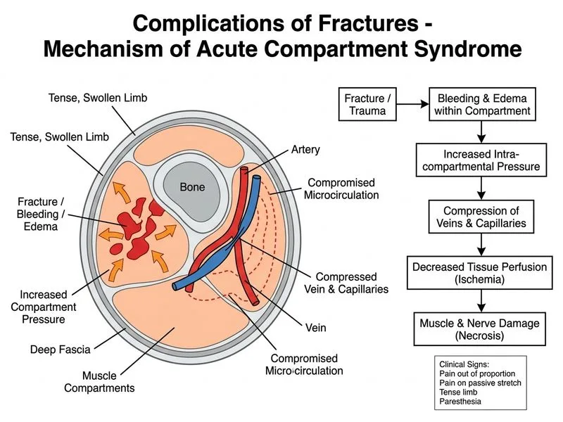 Complications of Fractures diagram