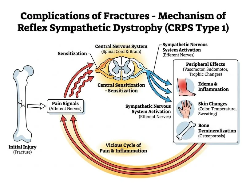 Complications of Fractures diagram