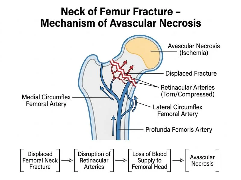 Neck of Femur Fracture diagram