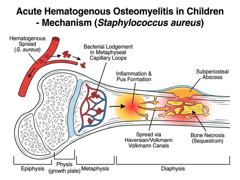 Osteomyelitis diagram
