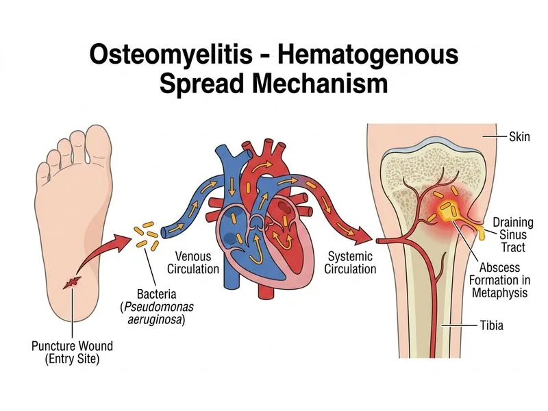 Osteomyelitis diagram