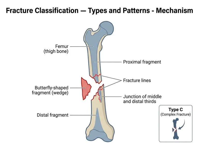 Fracture Classification — Types and Patterns diagram