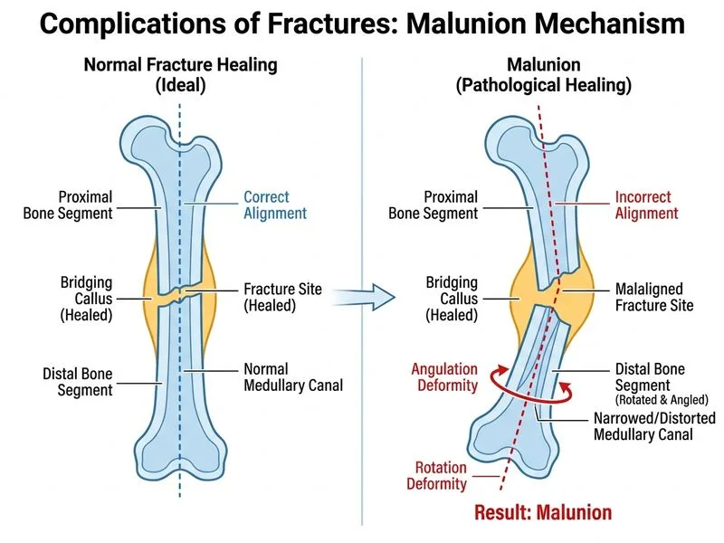 Complications of Fractures diagram