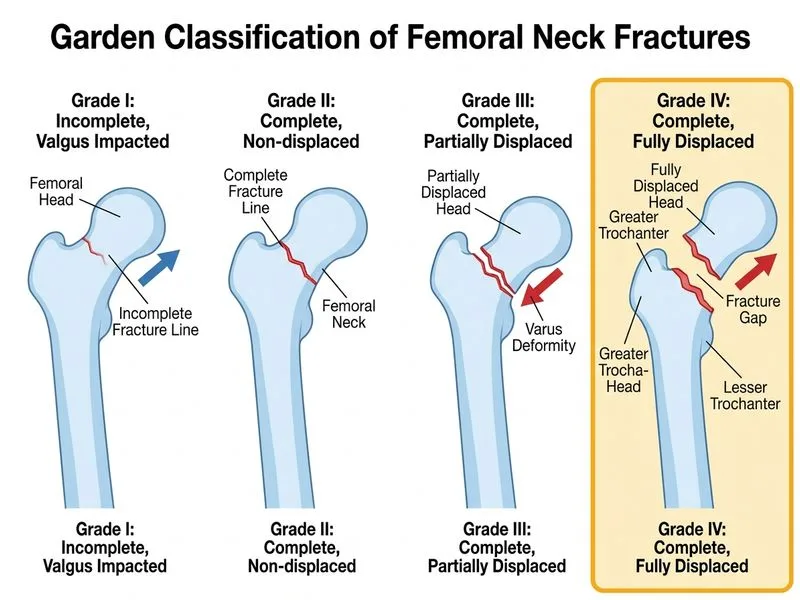 Neck of Femur Fracture diagram