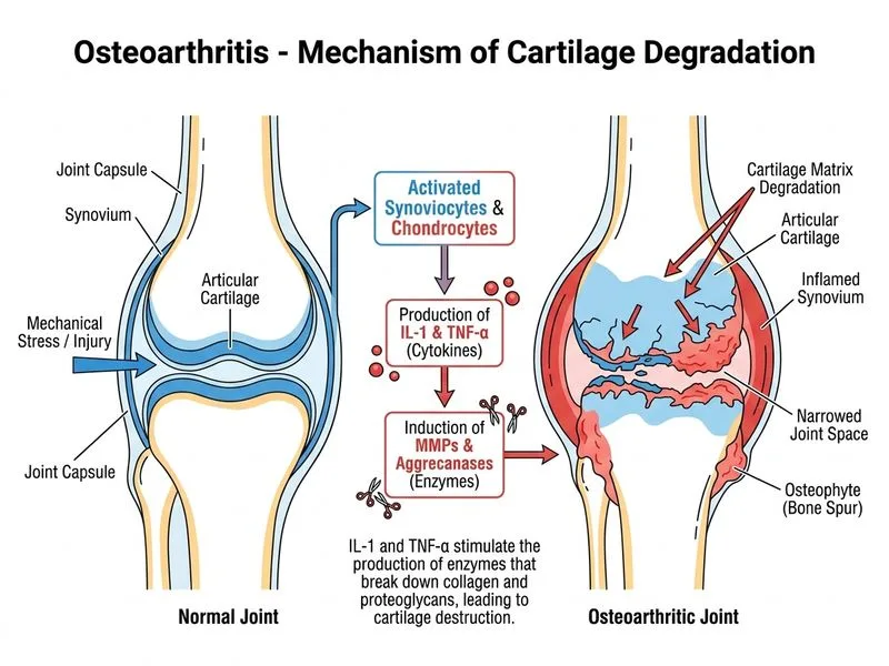 Osteoarthritis diagram