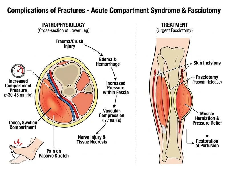 Complications of Fractures diagram