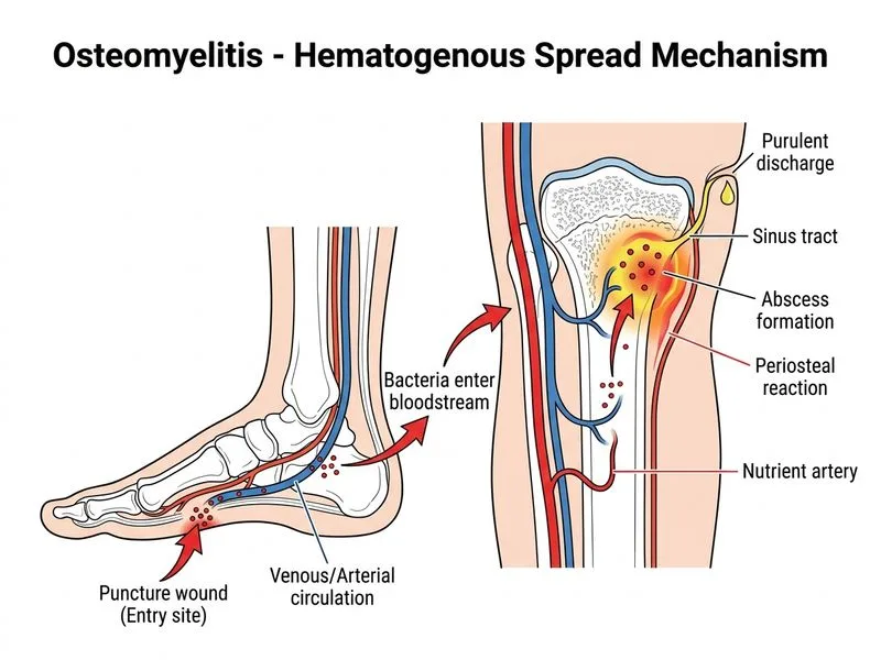 Osteomyelitis diagram
