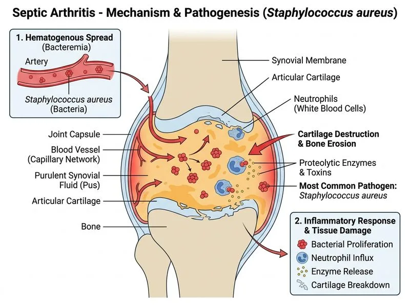 Septic Arthritis diagram