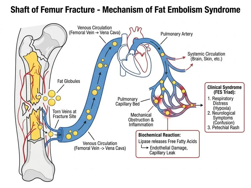 Shaft of Femur Fracture diagram