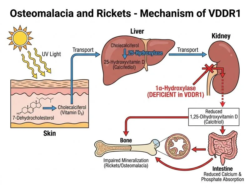 Osteomalacia and Rickets diagram