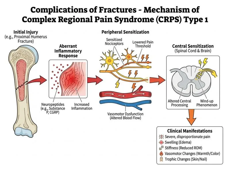 Complications of Fractures diagram