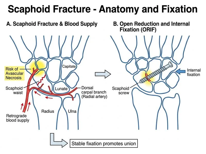 Scaphoid Fracture diagram