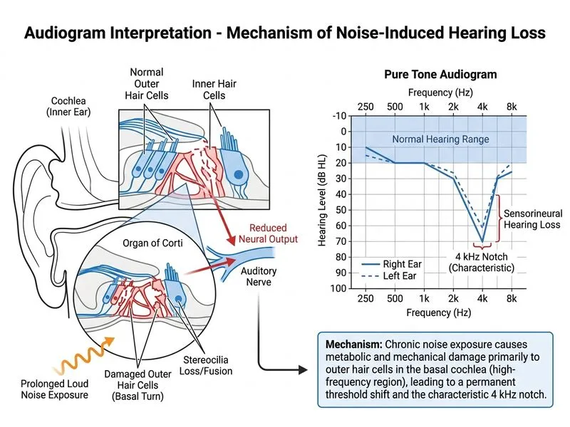 Audiogram Interpretation diagram