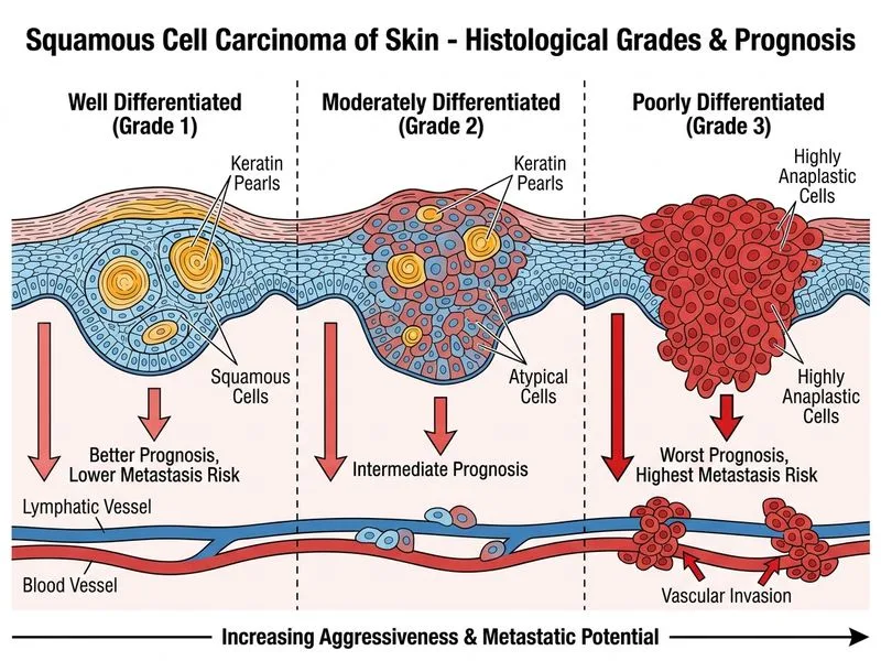 Squamous Cell Carcinoma of Skin diagram