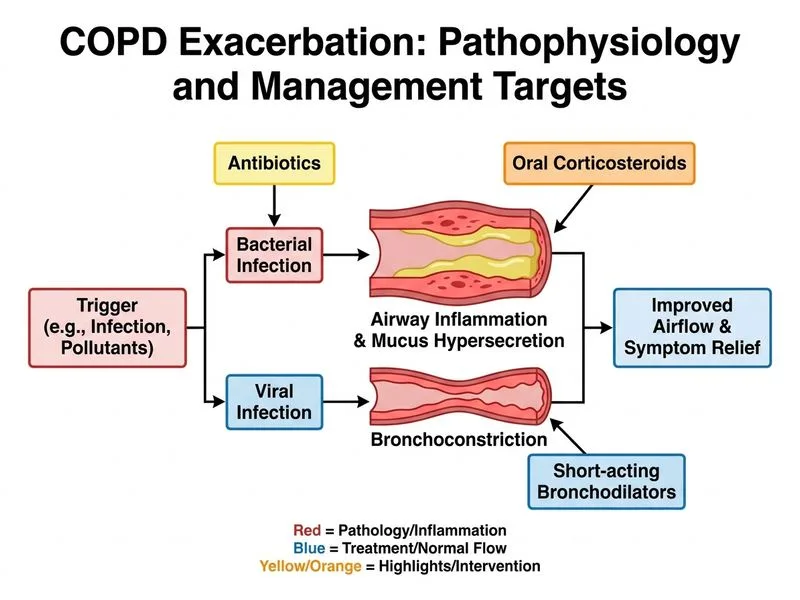 COPD Management diagram
