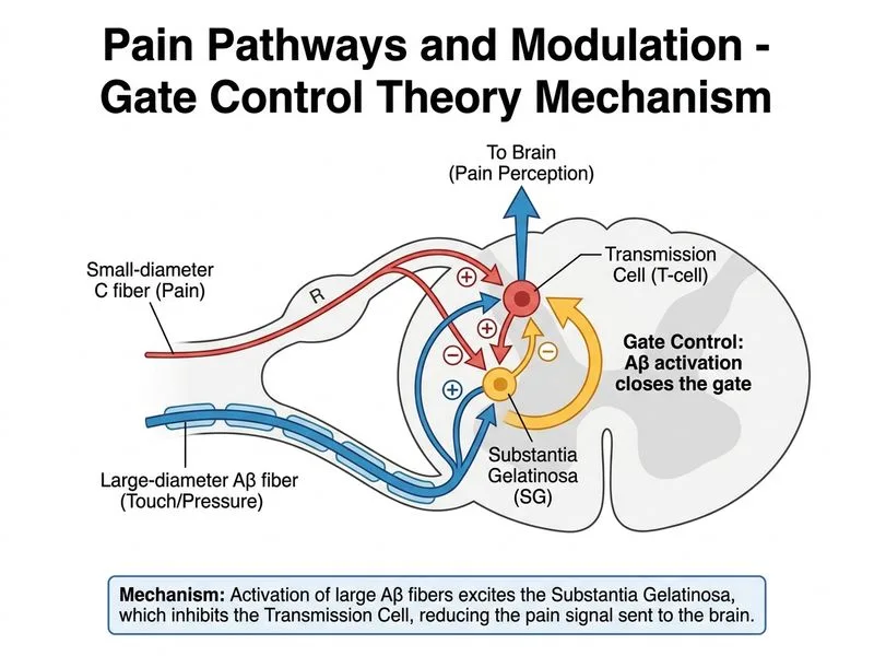 Pain Pathways and Modulation diagram