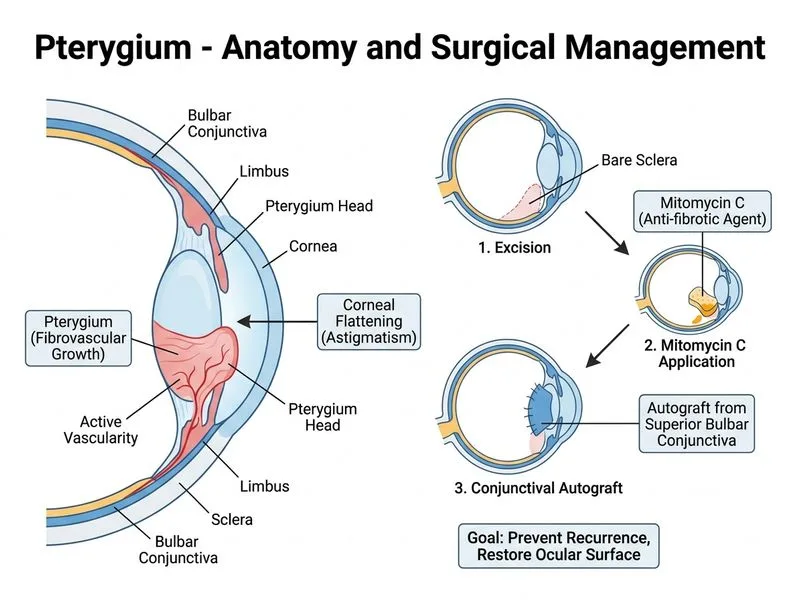 Pterygium diagram
