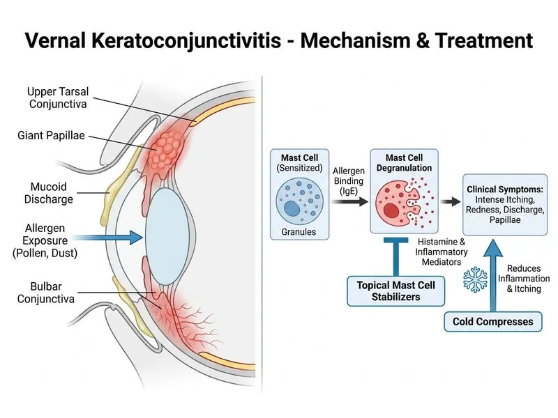 Vernal Keratoconjunctivitis diagram